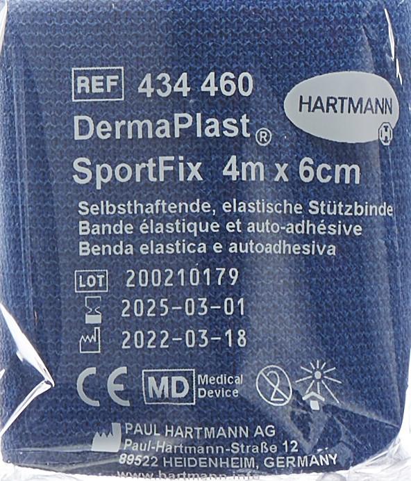 Actual product image DermaPlast SportFix 6cmx4m blau