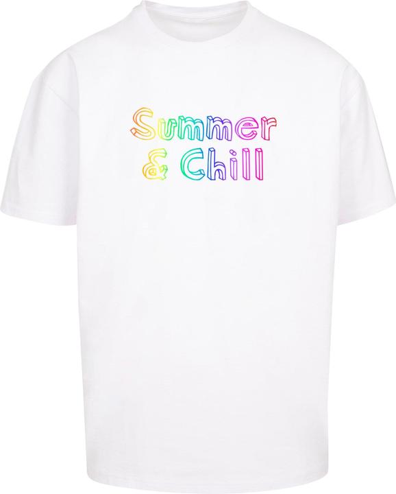 Actual product image Merchcode Summer And Chill Rainbow Heavy Oversized Tee - 117931 (XL)