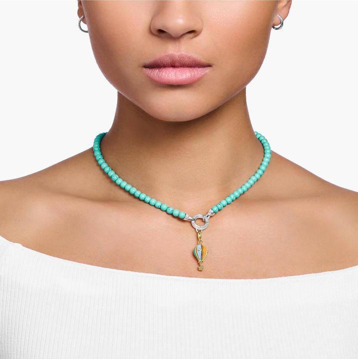 Produktbild Thomas Sabo Kette mit türkise Perlen (925er Silber, 40 - 45 cm)