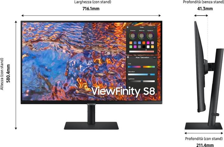 Actual product image Samsung ViewFinity S8 S80PB (3840 x 2160 Pixels, 32")