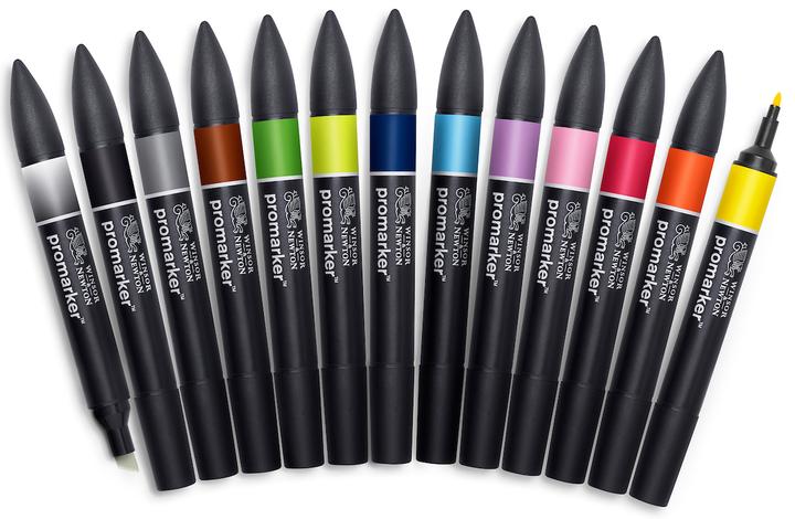 Actual product image Winsor & Newton ProMarker 12+1 set 1 (Multicoloured, 12 x)