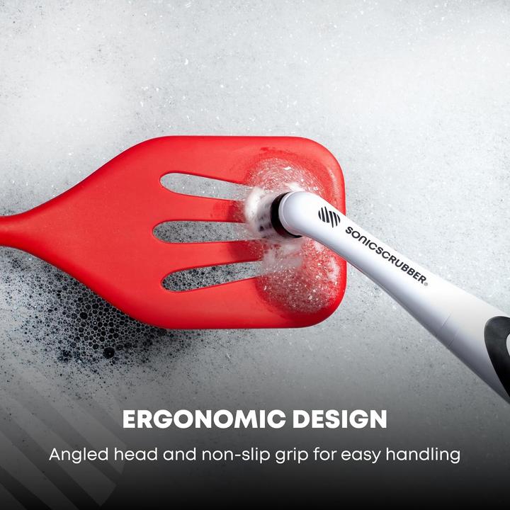 Actual product image Plutoos electric Sonic Scrubber -Combination package - High-performance motor - Includes 4 brush heads - (1 pcs.)