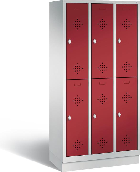 Actual product image C+P CLASSIC wardrobe with base, double-tiered (50 cm, 180 cm)