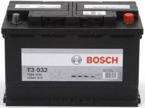Actual product image Bosch Automotive Starter battery T3 032 (12 V, 100 Ah, 720 A)
