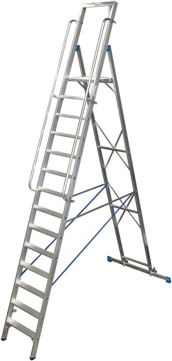 Produktbild Krause Alu-Stufenstehleiter (Stehleiter, 50 cm)