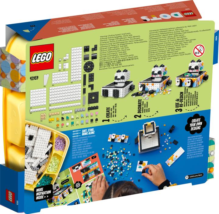 Actual product image LEGO Panda storage tray (41959, LEGO Dots)