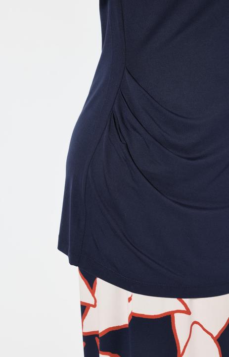 Produktbild Ulla Popken T-Shirt, drapiert, Classic, U-Boot-Ausschnitt, Halbarm (54)