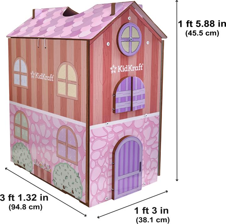 Actual product image KidKraft Play & Store Cottage Dollhouse