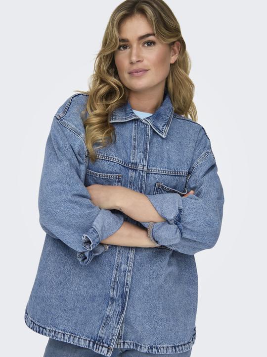 Immagine prodotto Only Vestibilità regolare Collo a camicia Polsini con bottone Spalla bassa Camicia in denim Camicia in (XL)