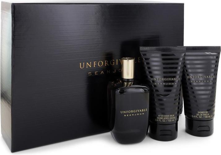 Immagine prodotto Sean John Unforgivable by Gift Set -- 4.2 oz Eau de Toilette Spray + 3.4 oz Shower Gel + 3.4 oz A... (Set profumo)