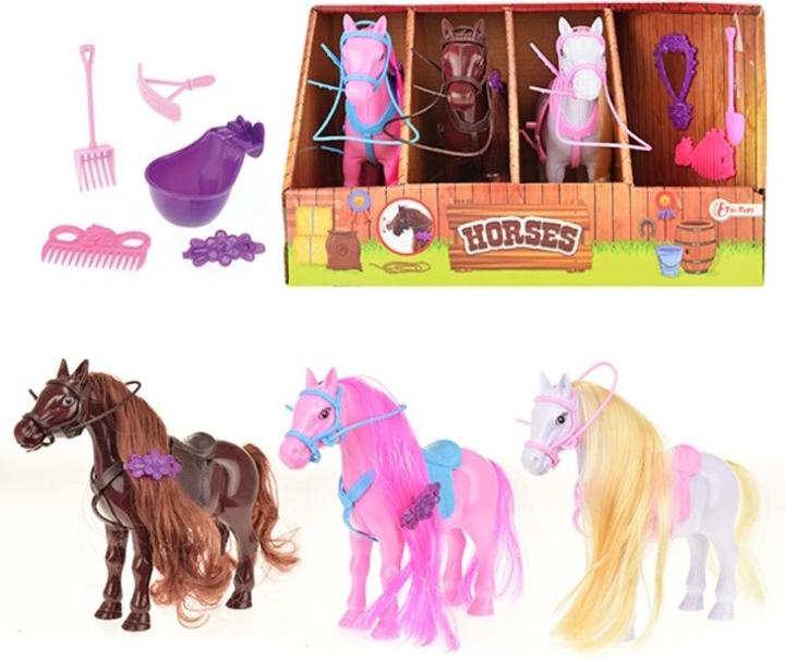 Produktbild Toi-Toys HORSES - Pferdestall mit Pferd - Pflegeset