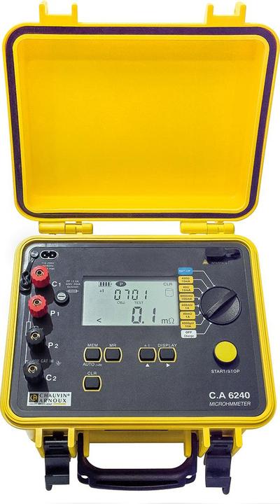 Actual product image Chauvin Arnoux C.A 6240 Microohm Meter, CAT III 50 V (CAT III)