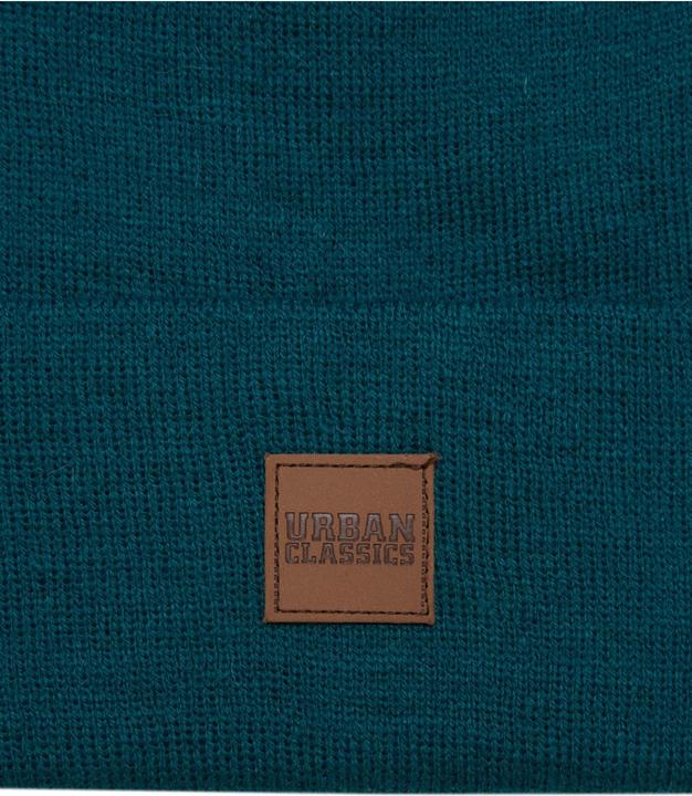 Actual product image Urban Classics Leatherpatch Long Beanie (One size)
