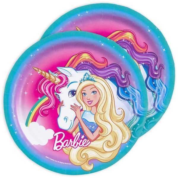Actual product image Amscan Party Plate Barbie Dreamtopia (8 x)