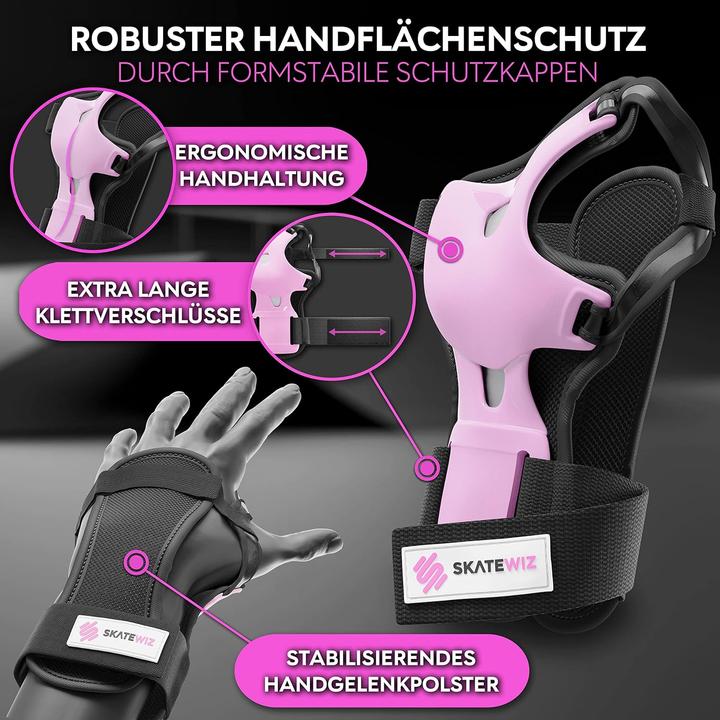 Produktbild Skatewiz 6-teiliges Skate-Protektoren-Set (S, Handgelenkschoner, Knieschoner, Ellbogenschoner, 6 Stück)