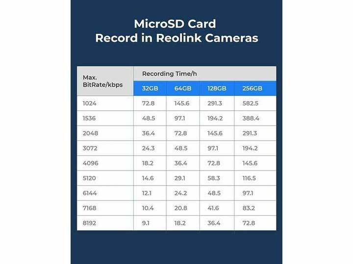 Reolink Micro-SD Card (64 GB, microSDXC, U3, UHS-I)
