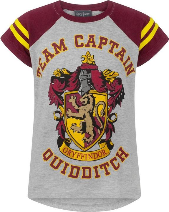 Produktbild offizielles Mädchen Gryffindor Quidditch Team Captain TShirt (140)