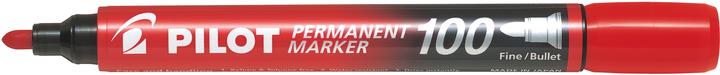 Produktbild Pilot Permanent Marker 100 (Rot, 1 mm, 1 x)