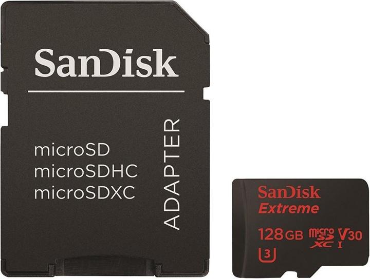 Produktbild SanDisk Extreme 90MB/s microSDXC (128 GB, microSDXC, U3, UHS-I)