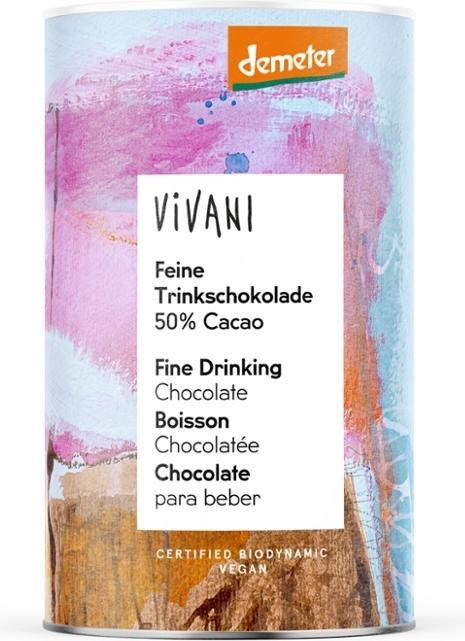 Immagine prodotto Vivani Cioccolato fine da bere 50 cacao DEMETER (300 g)