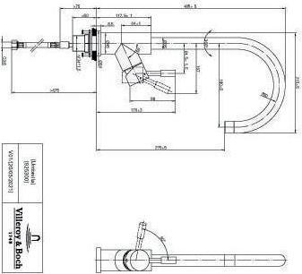 Actual product image Villeroy & Boch V&B Single-lever sink mixer UMBRELLA bronze