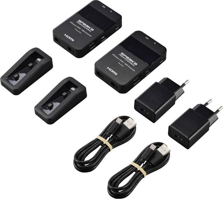 Actual product image SpeaKa Professional SP-HDE-320 HDMI-Funkübertragung (Set) 148.5 MHz 1920 x 1080 (50 m)