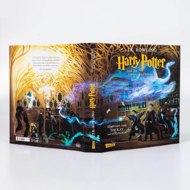 Produktbild Harry Potter und der Orden des Phönix (farbig illustrierte Schmuckausgabe) (Harry Potter 5) (Deutsch, Neil Packer, J.K. Rowling, Klaus Fritz, 2022)