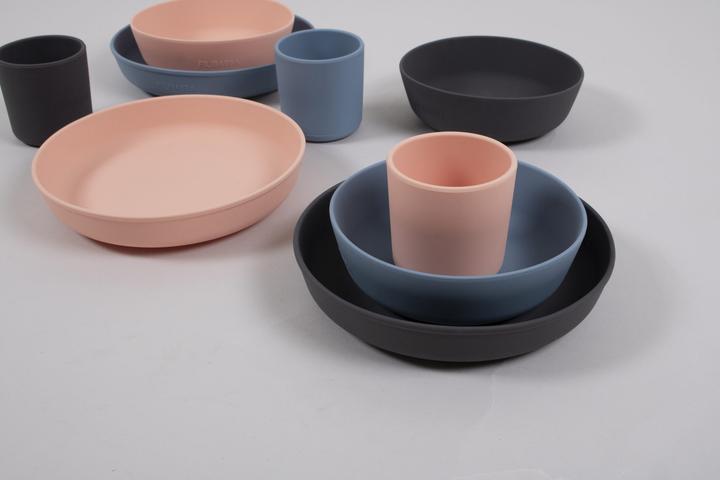 Actual product image Filibabba Silicone plate 2-pack - Peach