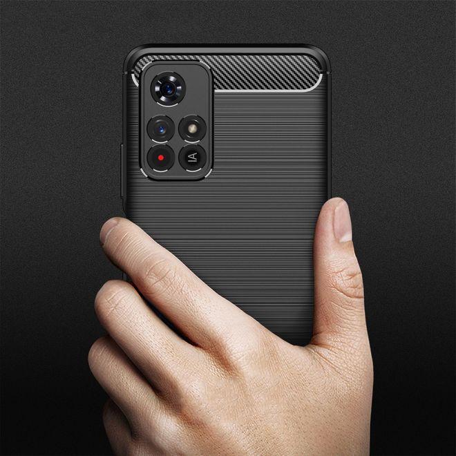 Actual product image MU Style Carbon Fiber TPU Softcase Series (Xiaomi Poco M4 Pro 5G)
