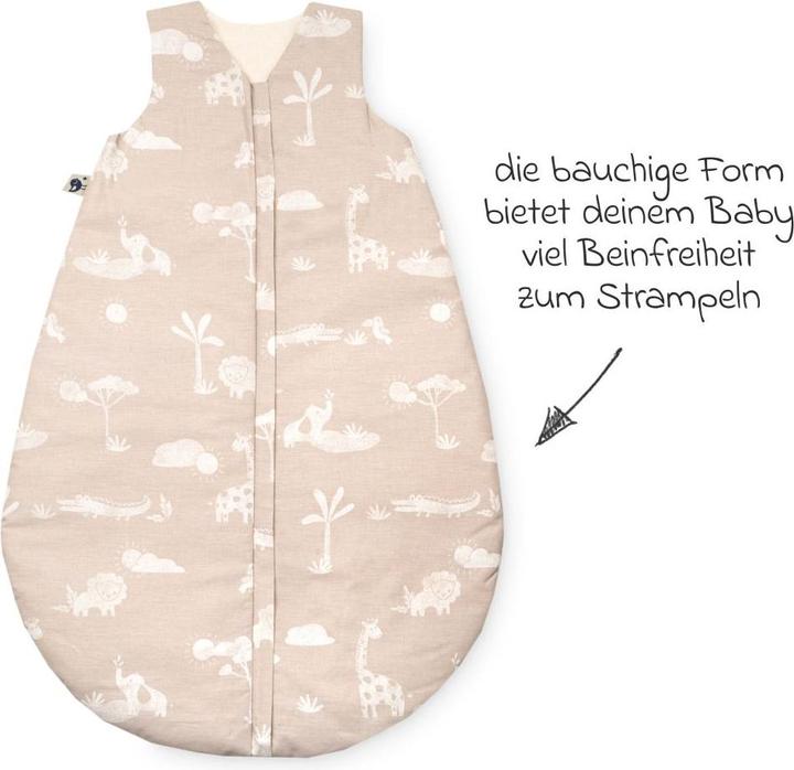 Produktbild Julius Zöllner Baby-Ganzjahresschlafsack Organic Jungle Dream 80 cm (80 cm, 2.5 TOG)