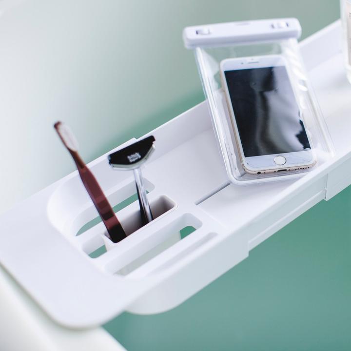 Actual product image Yamazaki Pull out bathroom shelf TOWER (75 x 15.5 x 4.5 cm)
