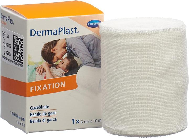 Produktbild DermaPlast Gazebinden 6 cm x 10 m