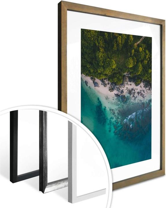 Actual product image Trenddeko The view from above: Forest and sea (30 x 40 cm)