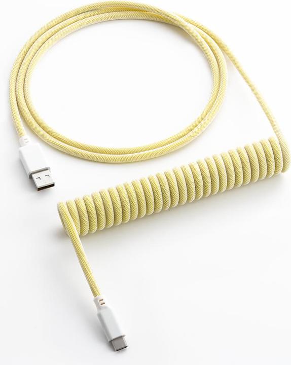 Produktbild CableMod Classic Coiled Keyboard Cable USB-C zu USB Typ A, Lemon (1.50 m, USB 2.0)