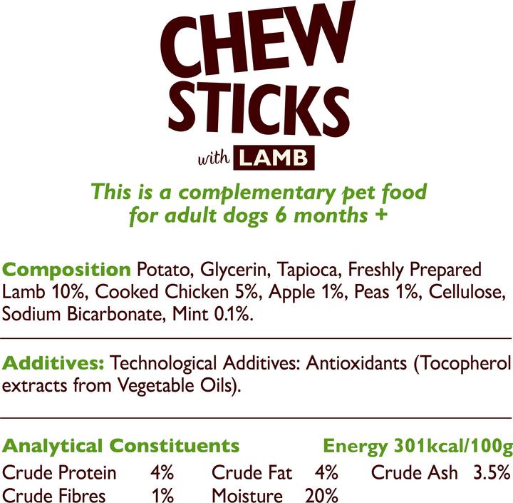 Actual product image Lily's Kitchen Lamb chew stick (Adult, 1 pcs., 120 g)