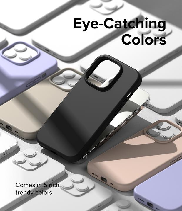 Actual product image Ringke Silicone Case for iPhone 14 Pro Max Silicone Cover Black (SI004E55) (Apple iPhone 14 Pro Max)