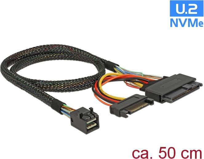 Actual product image Delock SFF-8643 to U.2 port