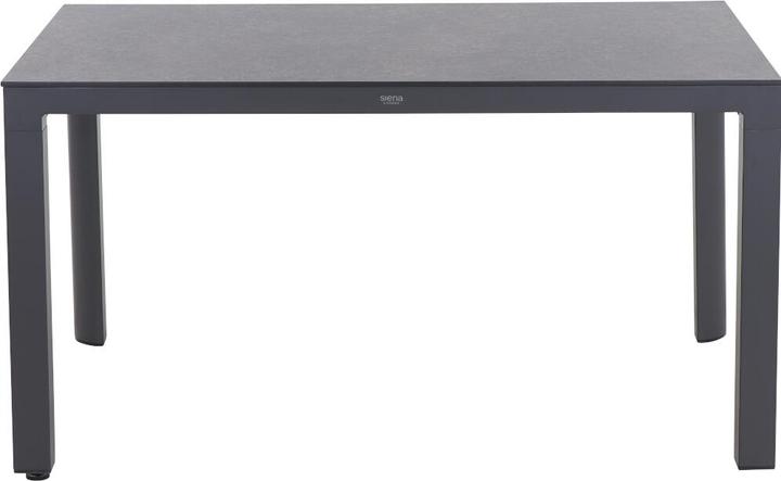 Actual product image Siena Garden Silva Dining Tisch 160x90cm matt anthrazit / HPL titan (160 cm)