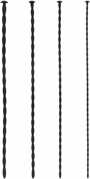 Image du produit Ouch! Set de bouchons à vis en silicone en forme de spirale - Uréthral Sounding pour débutants