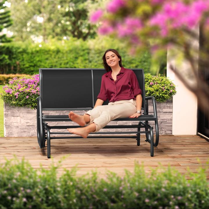 Actual product image tectake Garden swing bench Greta