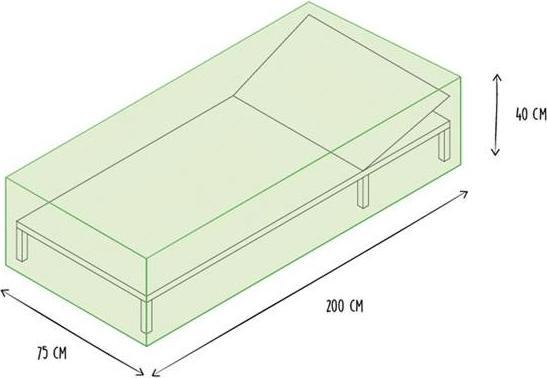 Actual product image Garden Lights Outdoor Cover for Sun Lounger