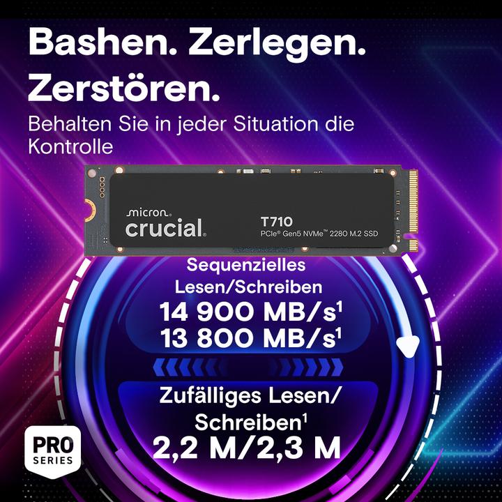Produktbild Crucial T710 (1000 GB, M.2 2280)