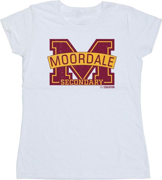 Netflix Sex Education Moordale Cracked M Logo 2 TShirt (S)