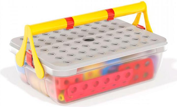 Actual product image Quercetti Tecno Jumbo met Opbergbox, 84dlg.
