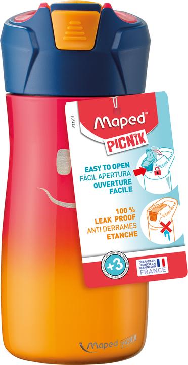 Actual product image Maped Water Bottle - Stainless Steel, 430 ml. - Red (871201) (0.43 l)