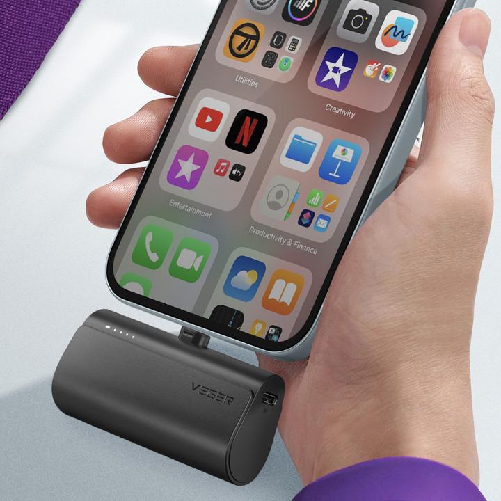 Image du produit Veger Plugon Powerbank Lightning - 5'000mAh (5000 mAh, 20 W, 18.50 Wh)