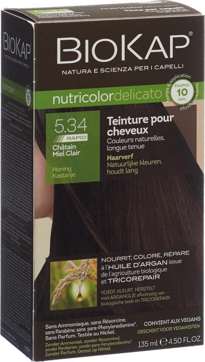 Image du produit Bio Partner Nutricolor Delicato Rapid châtain clair miel (5.34 Miel Marron)