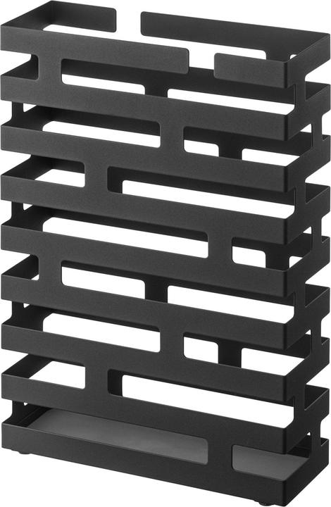 Yamazaki Paraplubak Parapluhouder - Brick Rechthoekig zwart - RVS