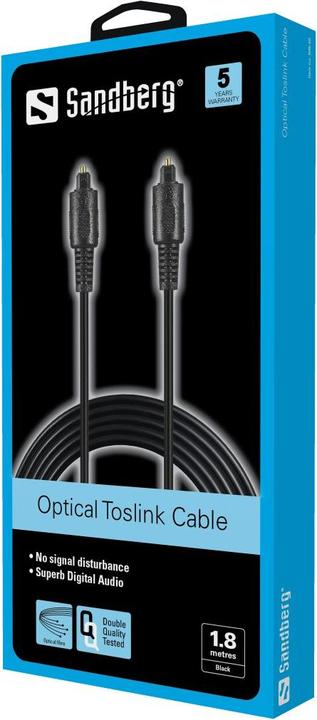 Immagine prodotto Sandberg Toslink ottico - Toslink (1.80 m, Ottico)