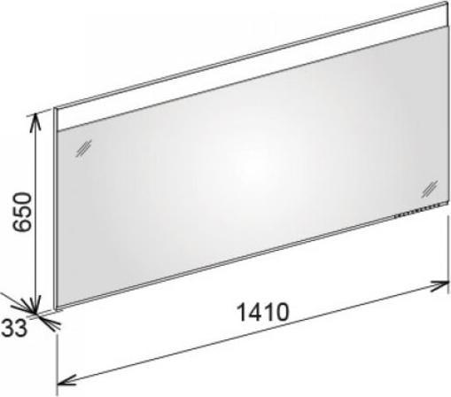 Produktbild Keuco Edition 400 Lichtspiegel 11596, mit Spiegelheizung, 1410 x 650 x 33 mm